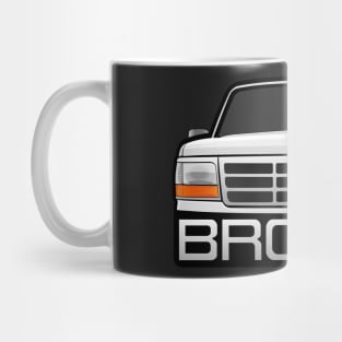 Ford Bronco White Obs Mug